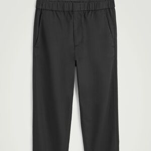 COS NWT Black Sleek Tapered Pants -Elasticated Waistband - Size 34 US - $99 SRP